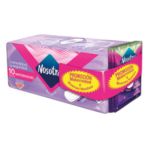 Toallas Nosotras Maternidad X 10 Uds + 3 Toallas