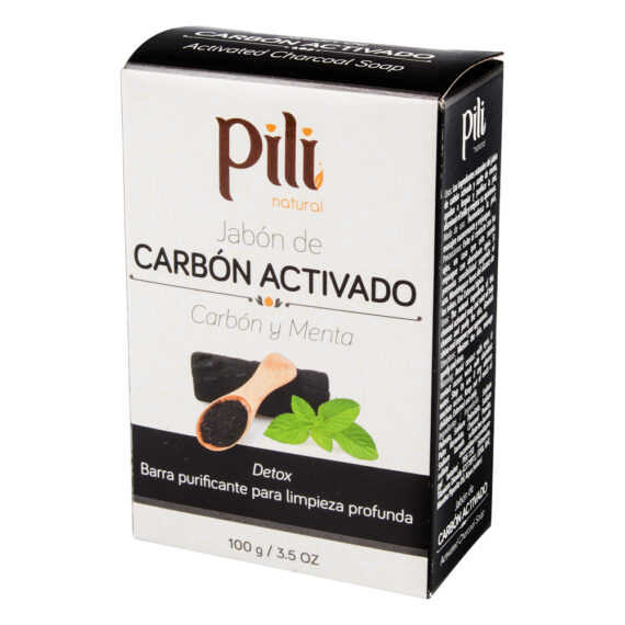 jabón pili carbon activo 100gr