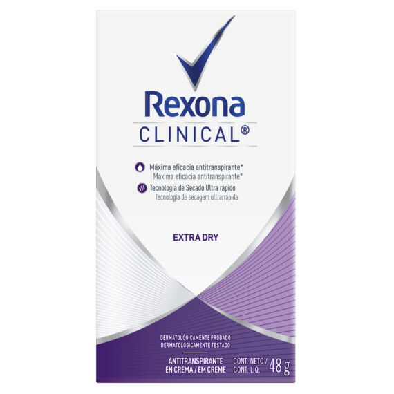 desodorante rexona clinical solid extra dry 48gr m