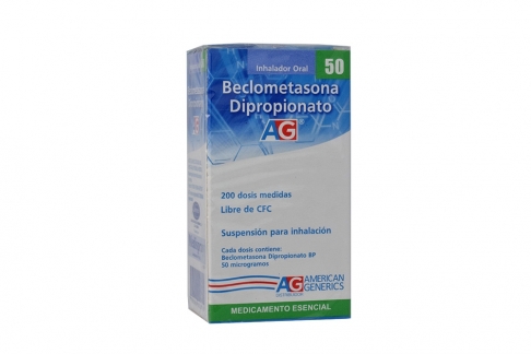 beclometasona ag 50 mcg/200 dosis