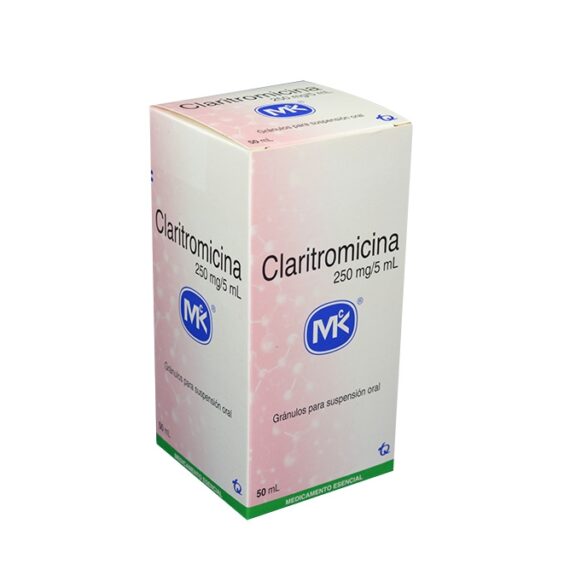 claritromicina suspension 250mg pc 50ml