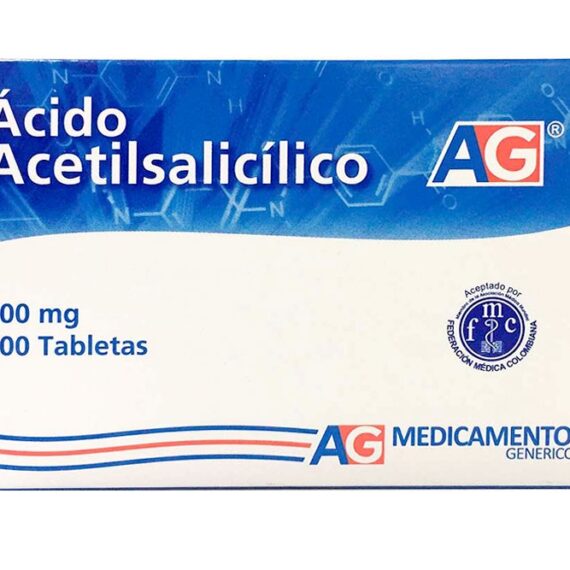 acido acetil. 100mg ag 100 tabletas