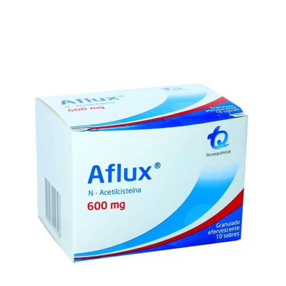 aflux efervecente 600mg 10 sobres