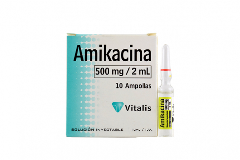 amikacina 500mg/2 ml vt 10 amp