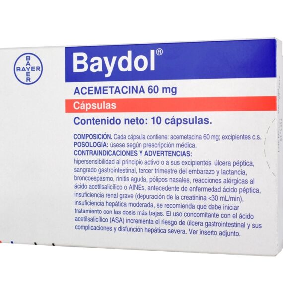 baydol 60mg 10 capsulas