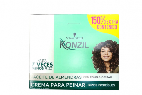 crema para peinar konzil rizos 15x20 sobres