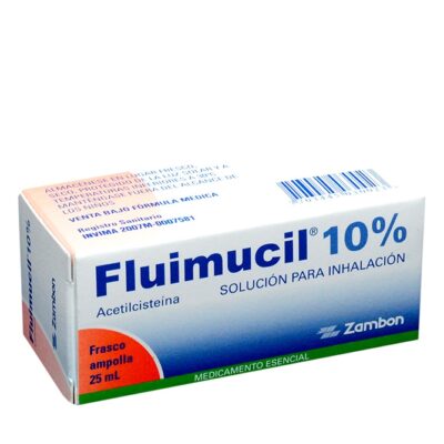 fluimucil 10% 25ml amp inh