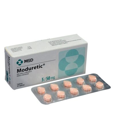 moduretic 5/50mg 30 tabletas