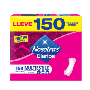 Protectores Nosotras Diarios Mult.150Uds