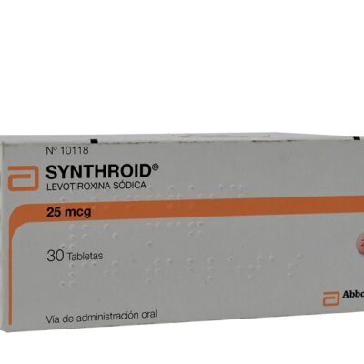 synthroid 25 mcg 30 tabletas