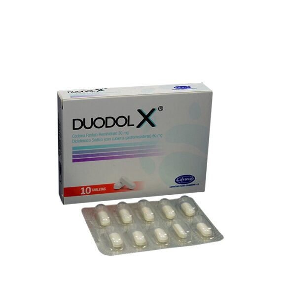 duodol x 30/50mg 10 tabletas