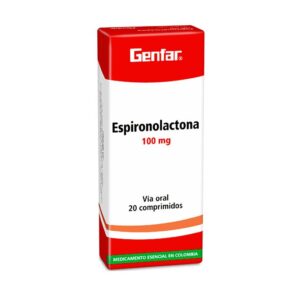 Espironolactona 100Mg W 20 Tabletas