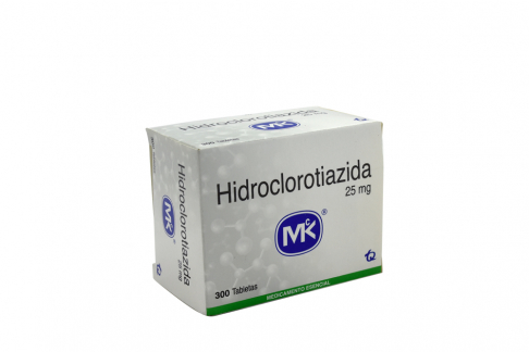 hidroclorotiazida 25mg mk 300 tabletas