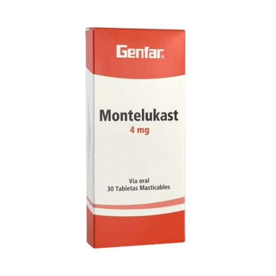 montelukast 4 mg gf 30 tabletas