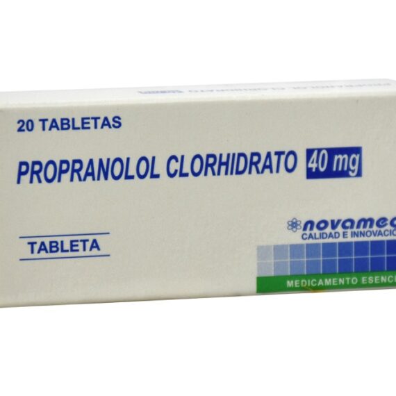 propanolol 40mg mp 20 tabletas