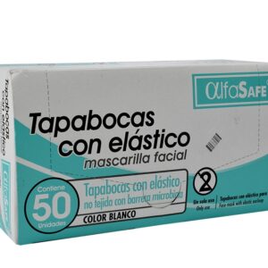 Tapabocas Alfa Blanco E.I 50Uds