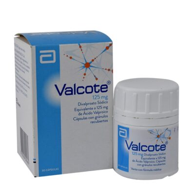 valcote 125mg 30 capsulas.