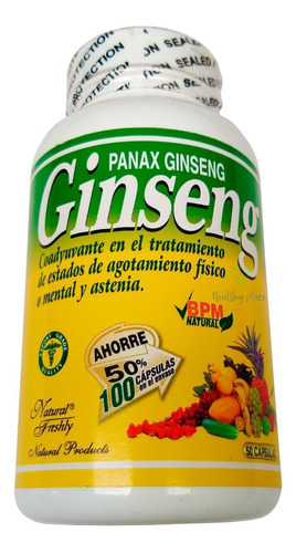ginseng pg 50 ll100 tabletas