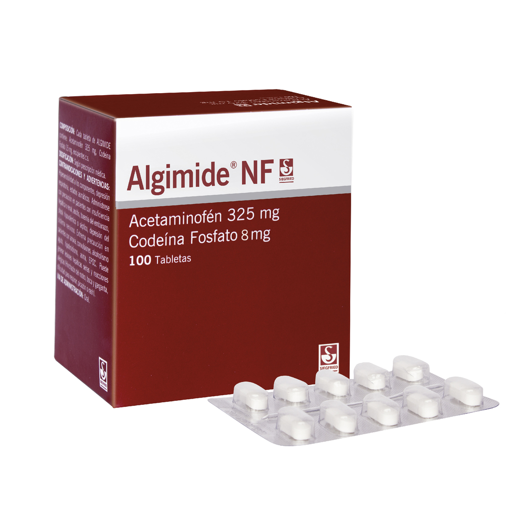 Algimide Nf 325/8Mg 100 Tabletas