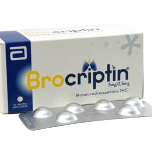 BROCRIPTIN 5/2.5mg 30 Tabletas Masticlables