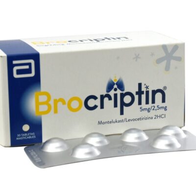 brocriptin 5/2.5mg 30 tabletas masticlables