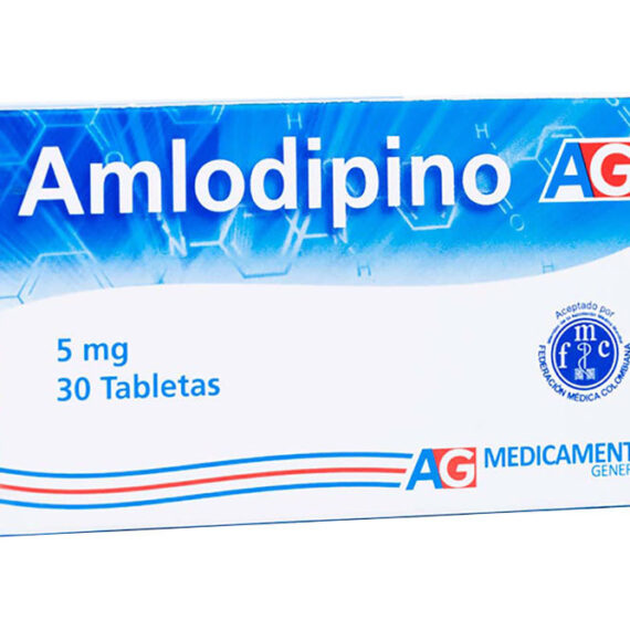 amlodipino 5mg ag 30 tabletas