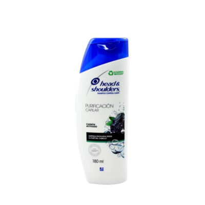 shampoo h&s pur.cap. carbon activo 180ml