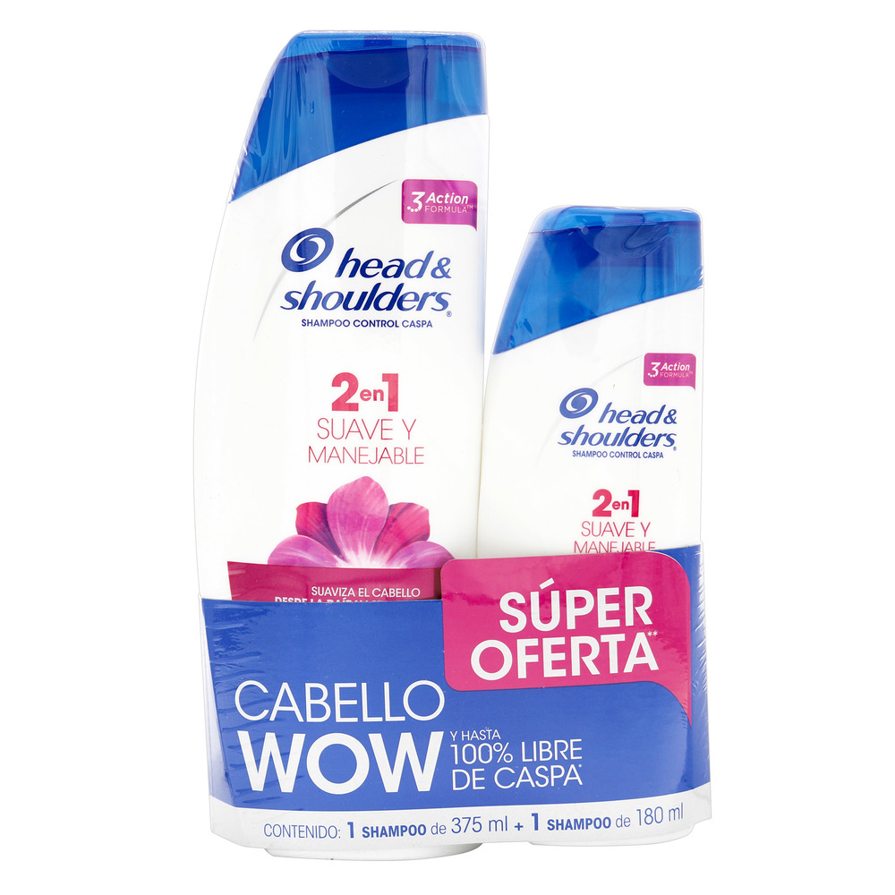 Shampoo H&S 2 1 SUA.MAN.375+180mL