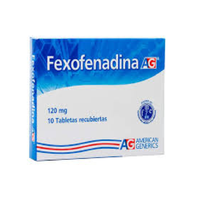 fexofenadina 120mg ec 10 tabletas