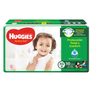 HUGGIES ACT.SEC 4/ XG 50 UDS