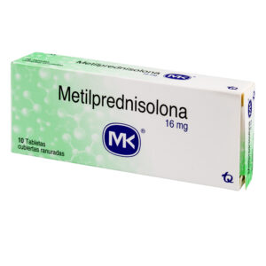 METILPREDNISOLONA 16MK 10 Tabletas Cubiertas