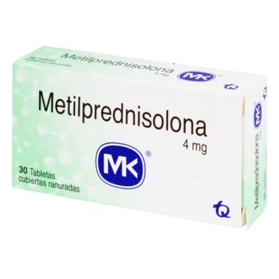 METILPREDNISOLONA 4mg MK 30 Tabletas Cubiertas