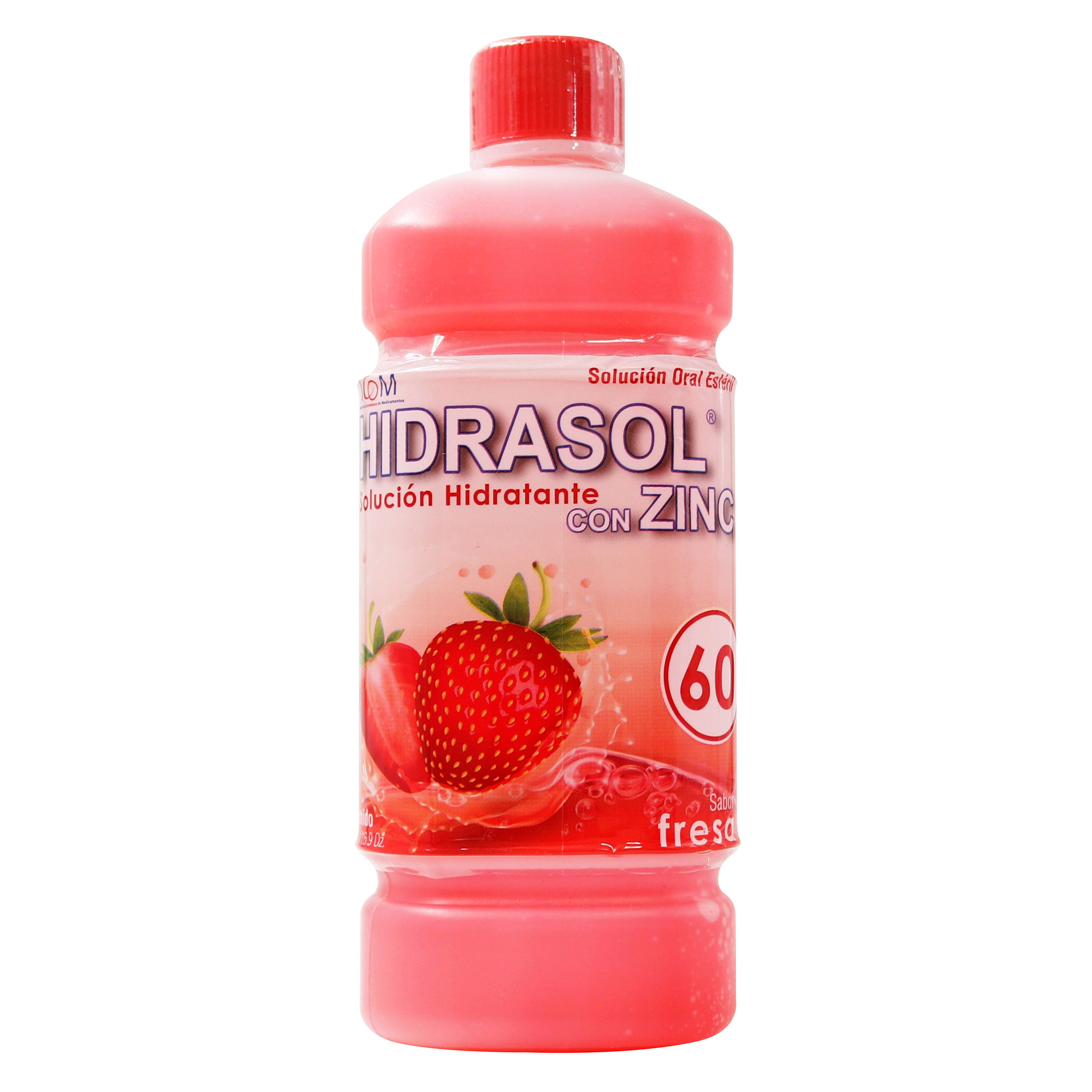 HIDRASOL 60 ZINC FRESA 500 ML Drogas Exito