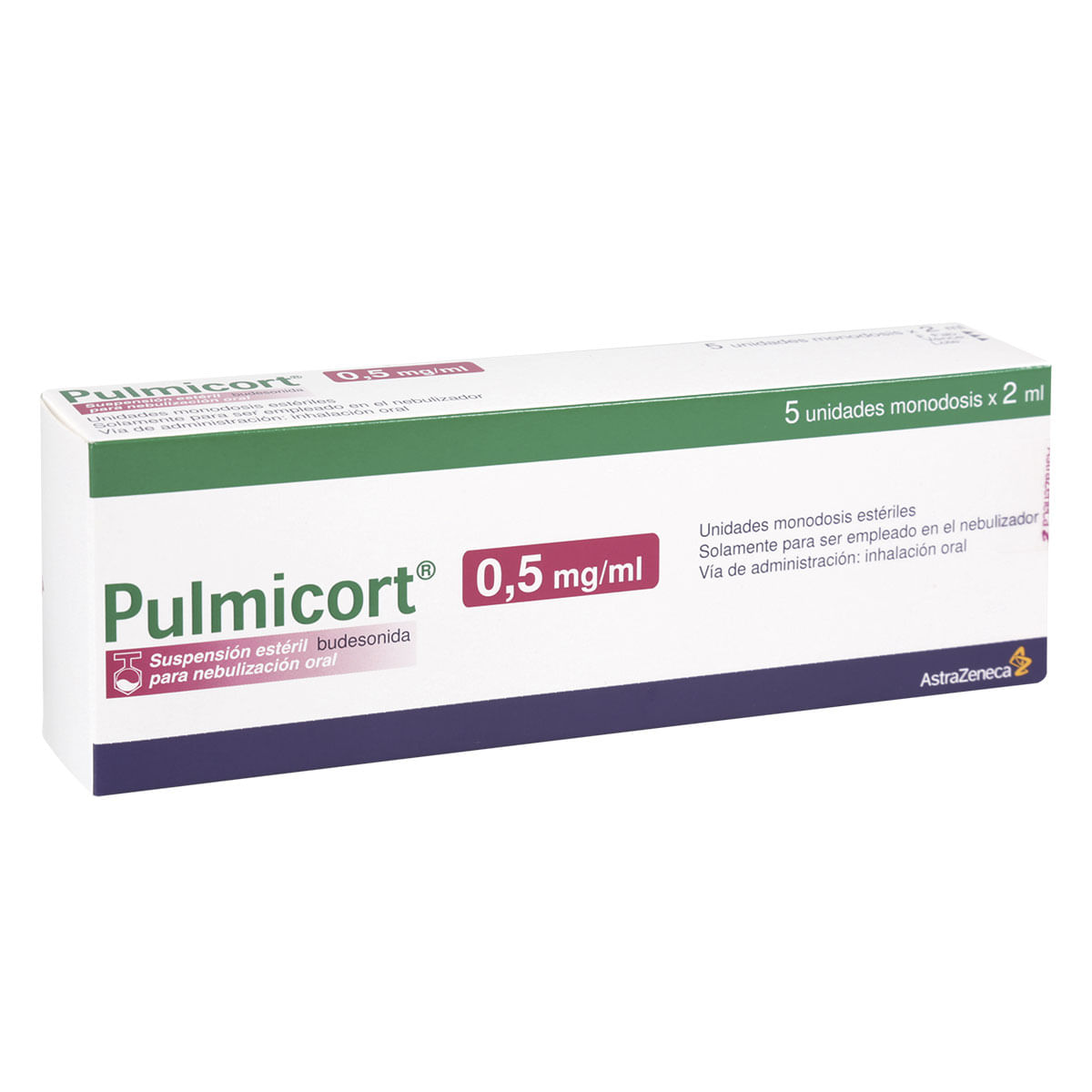 PULMICORT 0.5mg/mL 5 Ampollas 2mL Suspension - Drogas Exito