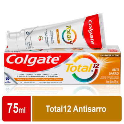 crema dental colgate total 12 anti sarro 75ml