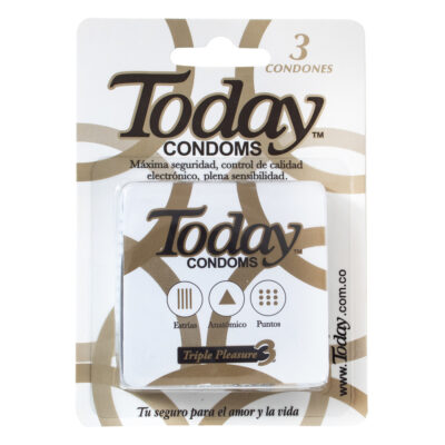 condones today triple pleasure 3uds