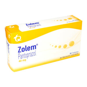 ZOLEM PANTOPRAZOL 40mg 30 Tabletas