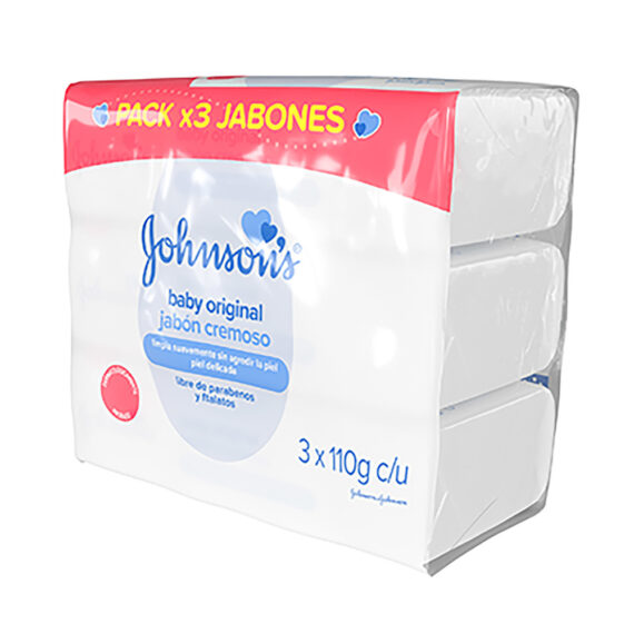 3 Jabones J&J BABY ORIGINAL 110gr