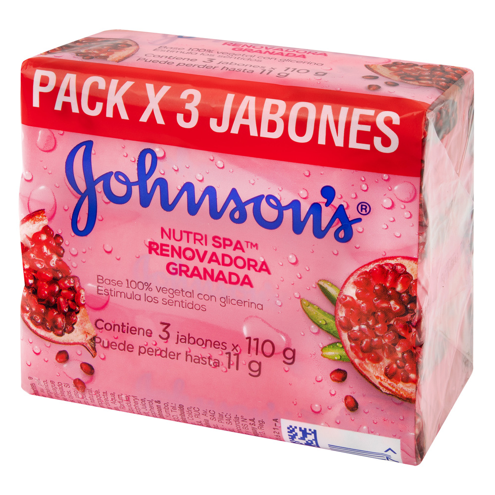 3 Jabones J&J Adulto GRANADA 110gr