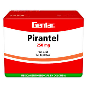 PAMOATO PIRANTEL 250mg GF 60 Tabletas