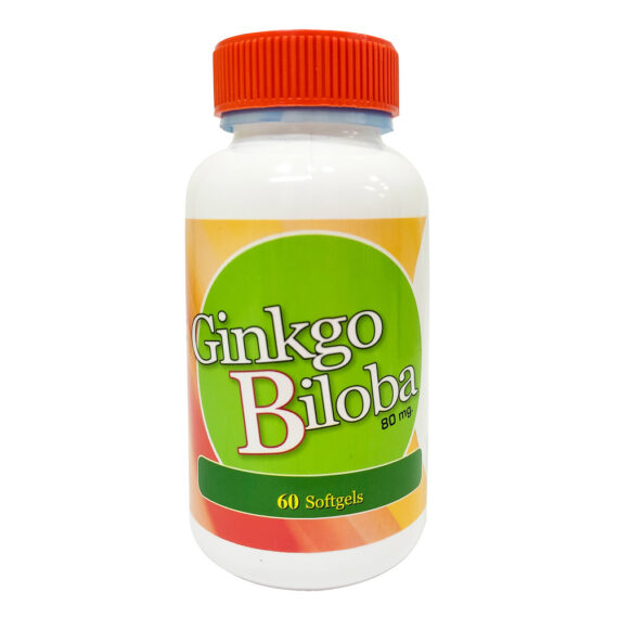 ginkgo biloba 80mg 60 capsulas blandas