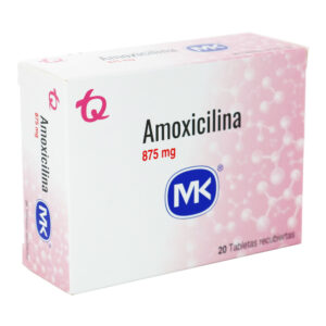 AMOXICILINA 875 MG MK 20 TABLETAS