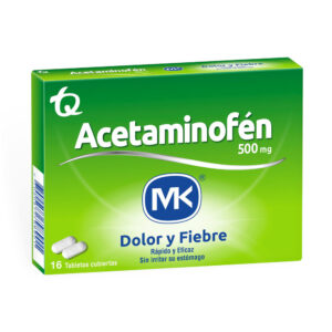 Acetaminofen 500Mg Mk 16 Tabletas