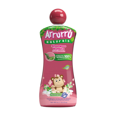 shampoo arrurru cabello oscuro romero 400ml