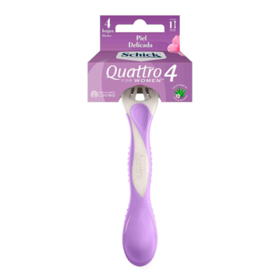 maquina schick 4 quattro women 10 unds