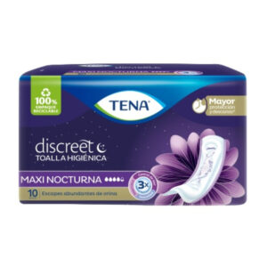 Toallas TENA DISCREET MAXI NIGHT 10 Unds