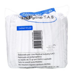 Gorros MEDLINE DES.ORUGA BLANCO 100 Unds