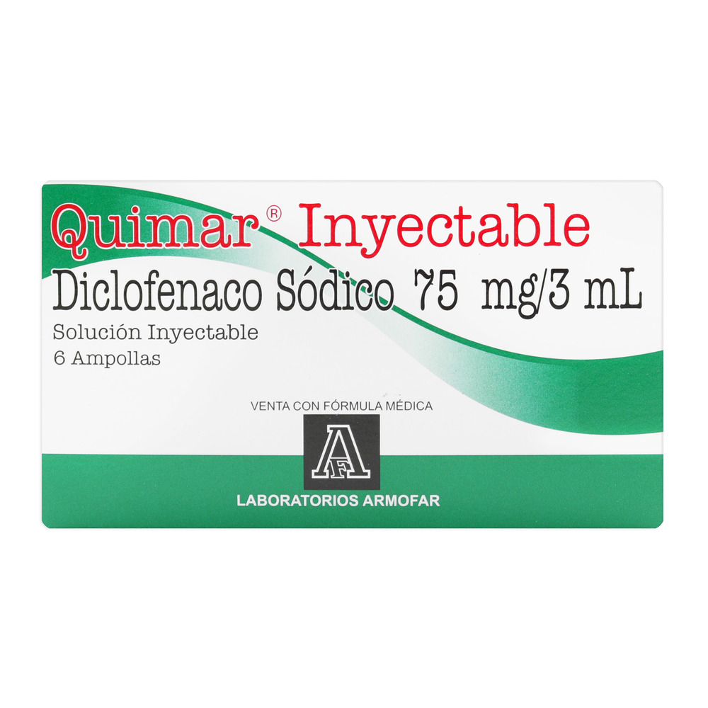 QUIMAR 75mg 6 Ampollas