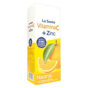 VITAMINA C + ZINC NARANJA LS 100TBS MAST