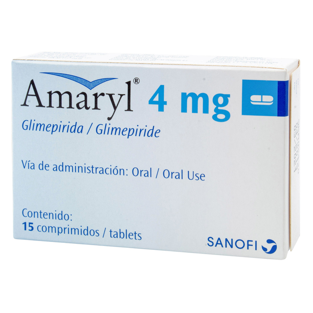 Amaryl 4Mg 15 Comprimidos
